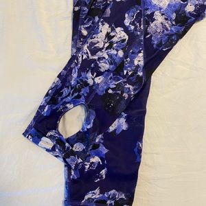 Lole floral cutout cropped leggings